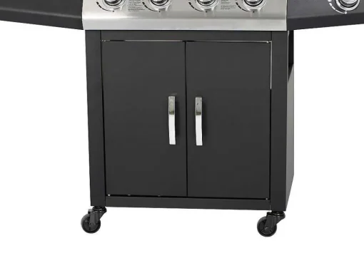 Barbecue Op Gas Met 4 Branders En 1 Rechaud Aan De Zijkant 143 X 54 X 115 Cm - Smoky