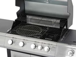 Barbecue Op Gas Met 4 Branders, 1 Rechaud Aan De Zijkant En 1 Grill 148 X 56 X 121 Cm - Roasty