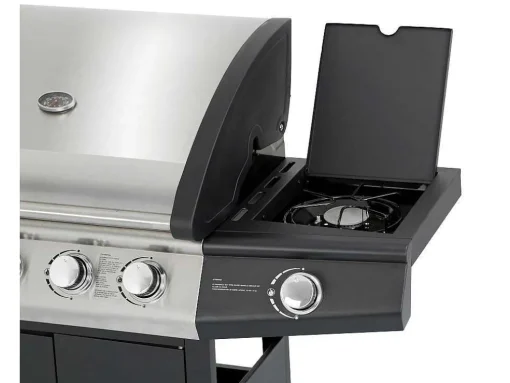 Barbecue Op Gas Met 4 Branders En 1 Rechaud Aan De Zijkant 143 X 54 X 115 Cm - Smoky