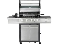Barbecue Op Gas Met 4 Branders, 1 Rechaud Aan De Zijkant En 1 Grill 148 X 56 X 121 Cm - Roasty