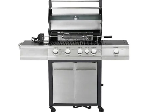 Barbecue Op Gas Met 4 Branders, 1 Rechaud Aan De Zijkant En 1 Grill 148 X 56 X 121 Cm - Roasty