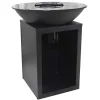 Barbecue Plancha Brasero Op Houtskool Met Opbergruimte 80 X 80 X 96 Cm, Zwart - Ignos