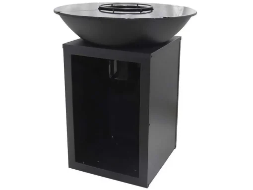 Barbecue Plancha Brasero Op Houtskool Met Opbergruimte 80 X 80 X 96 Cm, Zwart - Ignos