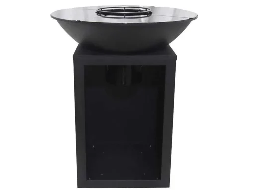 Barbecue Plancha Brasero Op Houtskool Met Opbergruimte 80 X 80 X 96 Cm, Zwart - Ignos