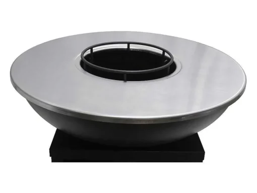 Barbecue/Plancha/Vuurkorf Van Staal - L81 X B81 X D96 Cm - Zwart - Corvera