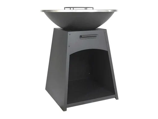 Barbecue/Plancha/Vuurkorf Van Staal - L81 X B81 X D96 Cm - Zwart - Corvera