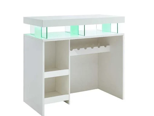 Barmeubel Fabio - Mdf Witgelakt - Met Ledverlichting