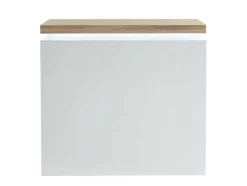 Barmeubel Halo Ii - Wit Gelakt Mdf - Leds - Wit En Eik