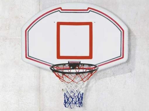 Basketbalnet Voor Aan De Muur, Wit - B111 X H77 Cm - Bemidji
