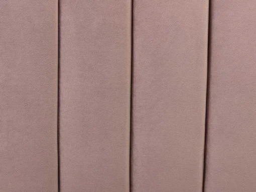 Bed Met Glooiend Hoofdeinde - 160 X 200 Cm - Fluweel - Oud Roze - Sagali