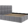 Bed Met Opbergruimte 160 X 200 Cm - Stof Met Textuur - Grijs - Damado Van Pascal Morabito