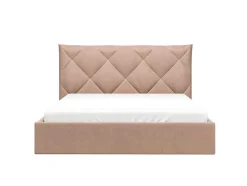 Bed Met Opbergruimte 160 X 200 Cm - Velours - Beige - Stari Van Pascal Morabito - Van Pascal Morabito