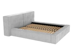Bed Met Opbergruimte 180 X 200 Cm - Ribfluweel - Lichtgrijs - Timano - Van Pascal Morabito