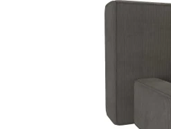 Bed Met Opbergruimte 180 X 200 Cm - Ribfluweel - Taupe + Matras - Timano