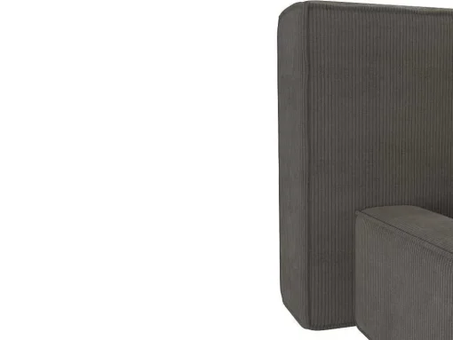 Bed Met Opbergruimte 180 X 200 Cm - Ribfluweel - Taupe + Matras - Timano