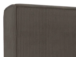 Bed Met Opbergruimte 180 X 200 Cm - Ribfluweel - Taupe + Matras - Timano