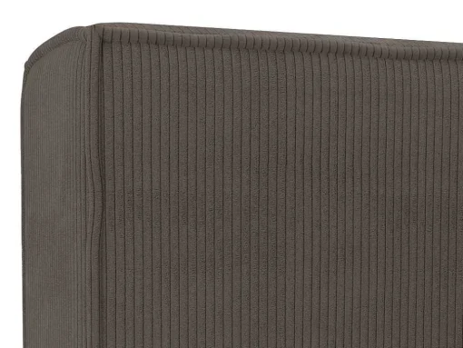 Bed Met Opbergruimte 180 X 200 Cm - Ribfluweel - Taupe + Matras - Timano