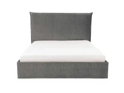 Bed Met Opbergruimte 140 X 200 Cm - Velours - Grijs - Soryo - Van Pascal Morabito