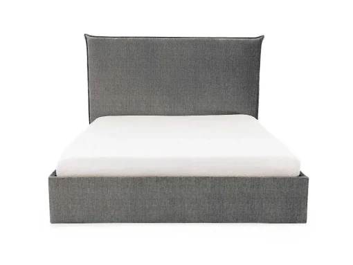 Bed Met Opbergruimte 140 X 200 Cm - Velours - Grijs - Soryo - Van Pascal Morabito