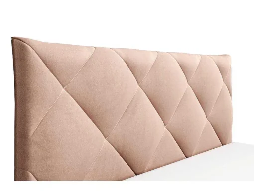 Bed Met Opbergruimte 160 X 200 Cm - Velours - Beige - Stari Van Pascal Morabito - Van Pascal Morabito