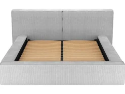 Bed Met Opbergruimte 180 X 200 Cm - Ribfluweel - Lichtgrijs - Timano - Van Pascal Morabito