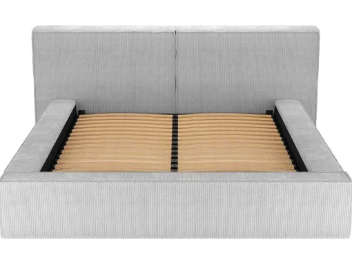 Bed Met Opbergruimte 180 X 200 Cm - Ribfluweel - Lichtgrijs - Timano - Van Pascal Morabito
