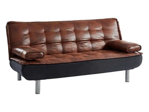 Bedbank Mishan Van Microvezel Met Verouderd Effect En Zwarte Stof