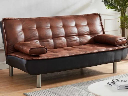 Bedbank Mishan Van Microvezel Met Verouderd Effect En Zwarte Stof