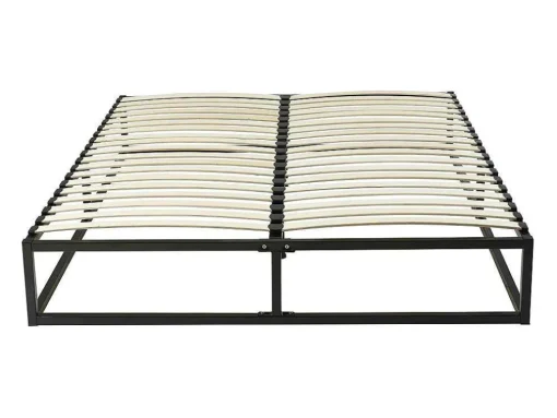 Bedbodem Met Latten Van Metaal 140 X 190 Cm - 2 X 19 Latten - Zwart - Rammus Van Ysmee