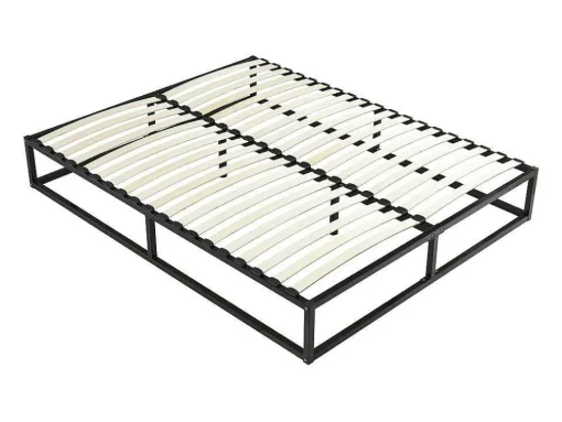 Bedbodem Met Latten Van Metaal 140 X 190 Cm - 2 X 19 Latten - Zwart - Rammus Van Ysmee