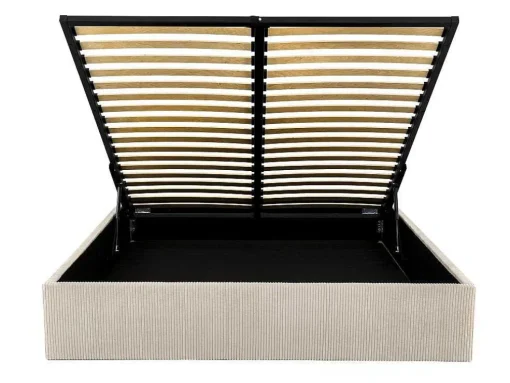 Bedbodem Met Opbergruimte 140 X 190 Cm Van Beige Ribfluweel - Pontos Van Ysmee