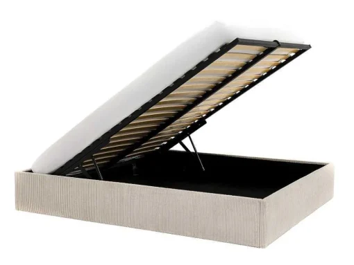 Bedbodem Met Opbergruimte 140 X 190 Cm Van Beige Ribfluweel - Pontos Van Ysmee