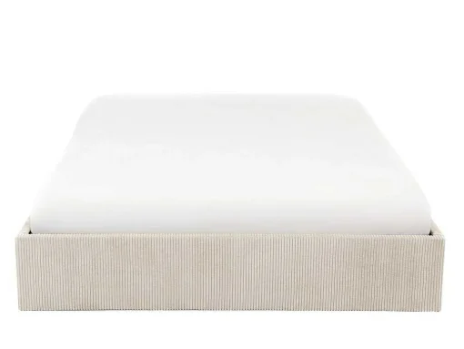 Bedbodem Met Opbergruimte 140 X 190 Cm Van Beige Ribfluweel - Pontos Van Ysmee