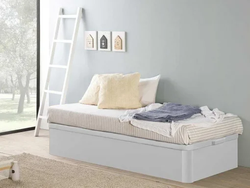Bedbodem Met Opbergruimte Hestia Van Ysmee - Mat Wit - 90 X 190 Cm