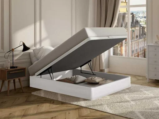 Bedbodem Met Opbergruimte Hestia Van Ysmee - Mat Wit - 160 X 200 Cm