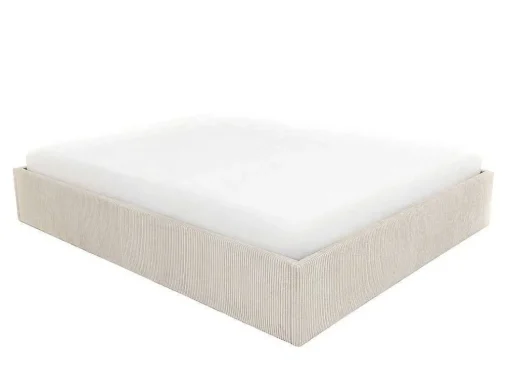 Bedbodem Met Opbergruimte 140 X 190 Cm Van Beige Ribfluweel - Pontos Van Ysmee