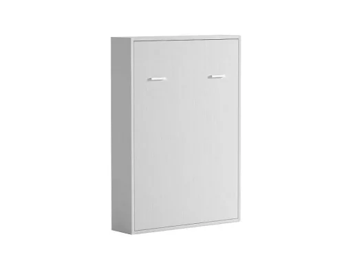 Bedkast 160 X 200 Cm Verticaal Manueel Te Openen Wit Met Matras Malina Ii