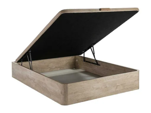 Bedset 140 X 190 Cm - Bedbodem Met Lichte Houtlook En Opbergruimte + Matras In Schuim Met Hoge Dichtheid - Heaven Van Dreamea Play