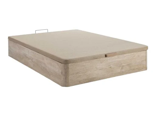 Bedset 140 X 190 Cm - Bedbodem Met Lichte Houtlook En Opbergruimte + Matras In Schuim Met Hoge Dichtheid - Heaven Van Dreamea Play