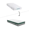Bedset 90 X 190 Cm - Witte Bedbodem Met Opbergruimte + Matras Met Pocketveren - Prestige Van Ysmee Play