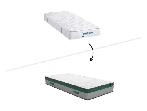 Bedset 90 X 190 Cm - Witte Bedbodem Met Opbergruimte + Matras Met Pocketveren - Prestige Van Ysmee Play