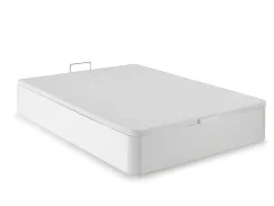Bedset 140 X 190 Cm - Witte Bedbodem Met Opbergruimte + Matras Met Pocketveren - Prestige Van Ysmee Play