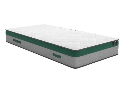 Bedset 90 X 190 Cm - Witte Bedbodem Met Opbergruimte + Matras Met Pocketveren - Prestige Van Ysmee Play