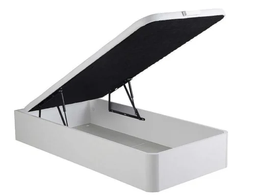 Bedset 90 X 190 Cm - Witte Bedbodem Met Opbergruimte + Matras Met Pocketveren - Prestige Van Ysmee Play