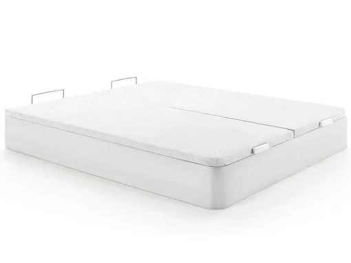 Bedset 180 X 200 Cm - Witte Bedbodem Met Opbergruimte + Matras Met Pocketveren - Marquis Van Dreamea Play