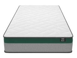 Bedset 90 X 190 Cm - Witte Bedbodem Met Opbergruimte + Matras Met Pocketveren - Prestige Van Ysmee Play
