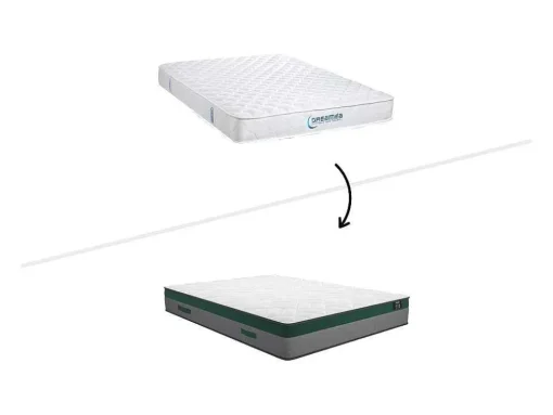 Bedset 140 X 190 Cm - Witte Bedbodem Met Opbergruimte + Matras Met Pocketveren - Prestige Van Ysmee Play