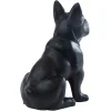 Beeld Van Franse Bulldog - Hars - L. 27 X B. 16 X H. 32 Cm - Mat Zwart - Doggo