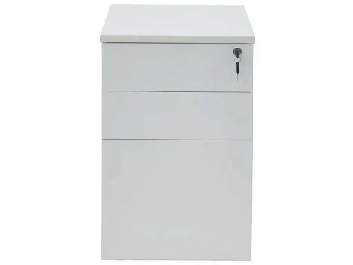 Behuizing Van Een Professioneel Mobiel Bureau - 3 Lades - Met Slot - Wit - Downtown