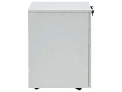 Behuizing Van Een Professioneel Mobiel Bureau - 3 Lades - Met Slot - Wit - Downtown